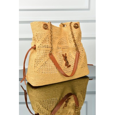 Saint Laurent Medium Tote in Raffia