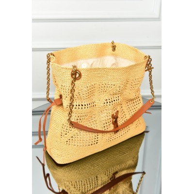 Saint Laurent Medium Tote in Raffia