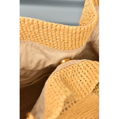 Saint Laurent Medium Tote in Raffia