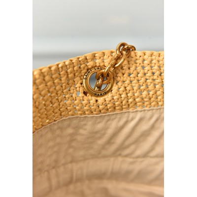 Saint Laurent Medium Tote in Raffia