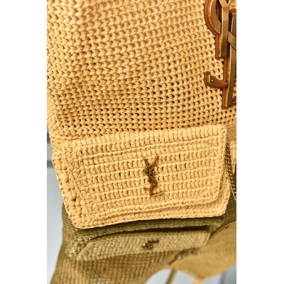 Saint Laurent Icare In Raffia
