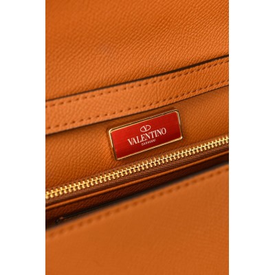 Valentino Garavani Vlogo Signature Mini Shoulder Bag In Jacquard Raffia With Cherryfic Pattern