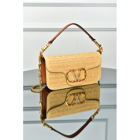 Valentino Garavani Loco Bag in Raffia