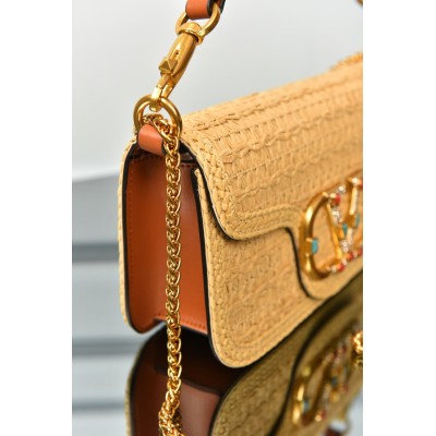 Valentino Garavani Loco Bag in Raffia