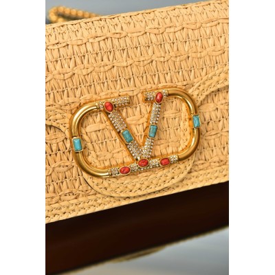 Valentino Garavani Loco Bag in Raffia