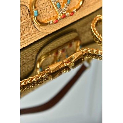 Valentino Garavani Loco Bag in Raffia
