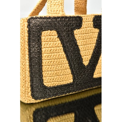 Valentino Garavani Viva Superstar Small Shopping Bag in Raffia