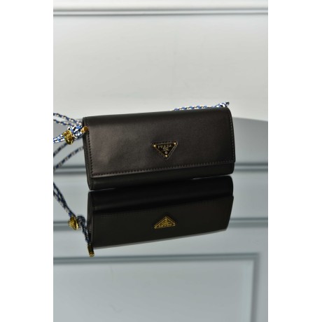 Prada Wallet with Leather Shoulder Strap