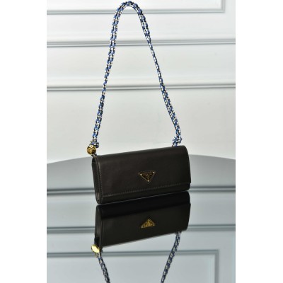 Prada Wallet with Leather Shoulder Strap