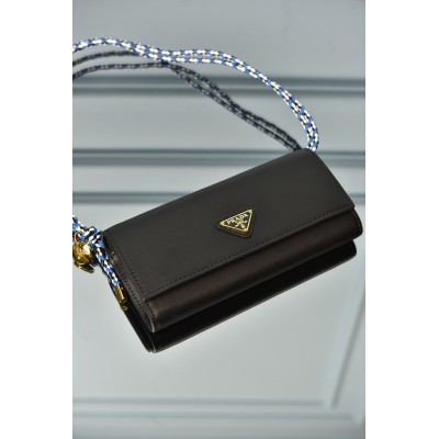Prada Wallet with Leather Shoulder Strap