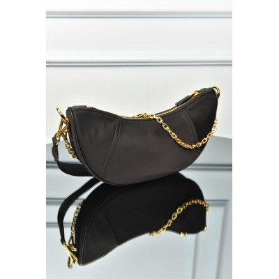 Prada Demi-Lune Re-Nylon Shoulder Bag