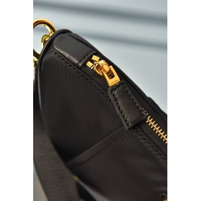 Prada Demi-Lune Re-Nylon Shoulder Bag