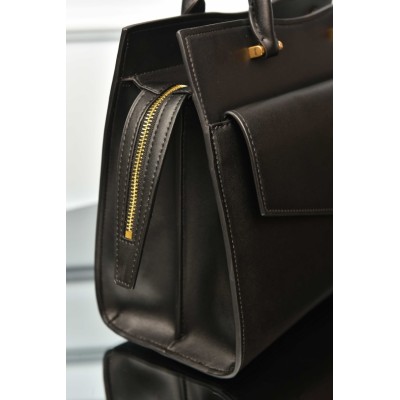 Saint Laurent Uptown Satchel Leather Bag