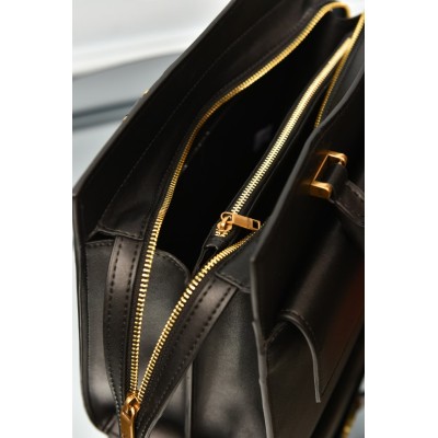 Saint Laurent Uptown Satchel Leather Bag