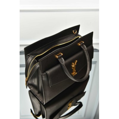 Saint Laurent Uptown Satchel Leather Bag