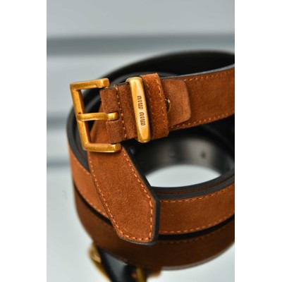 Miu Miu Women Suede Belt