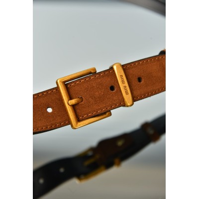 Miu Miu Kadın Süet Kemer