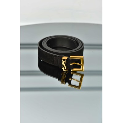 Saint Laurent Kadın Süet Kemer