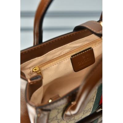 Gucci Small Tote With Piston Closure