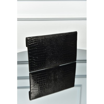 Saint Laurent Uptown Pouch in Crocodile Embossed