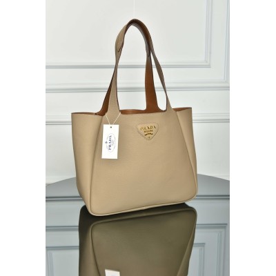 Prada Medium Leather Tote Bag