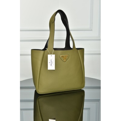 Prada Medium Leather Tote Bag