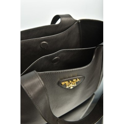 Prada Medium Leather Tote Bag