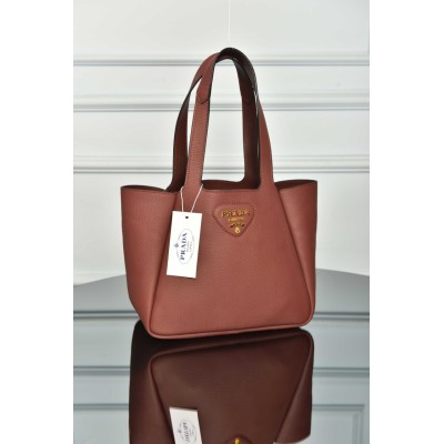Prada Small Leather Tote Bag