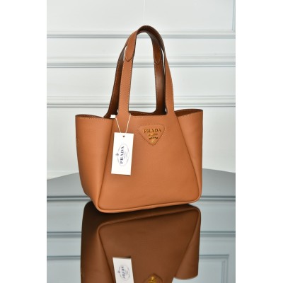 Prada Small Leather Tote Bag