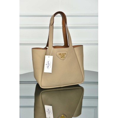 Prada Small Leather Tote Bag