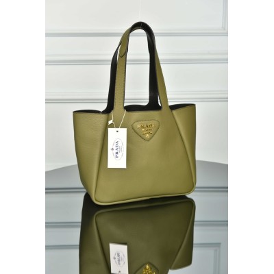 Prada Small Leather Tote Bag