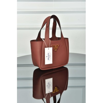Prada Mini Leather Tote Bag