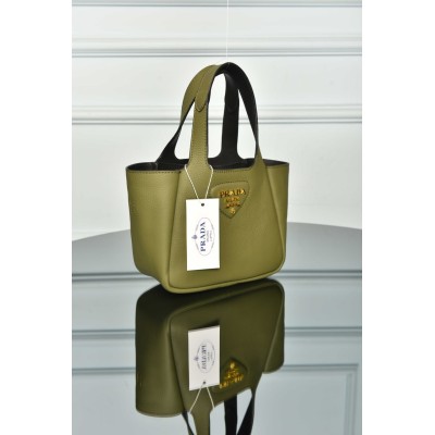 Prada Mini Leather Tote Bag