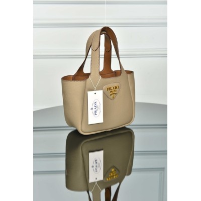 Prada Mini Leather Tote Bag