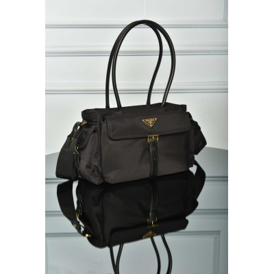 Prada Explore Medium Re-Nylon and Leather Tote Bag