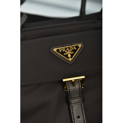 Prada Explore Medium Re-Nylon and Leather Tote Bag