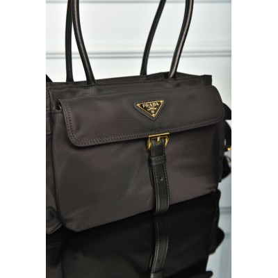 Prada Explore Medium Re-Nylon and Leather Tote Bag