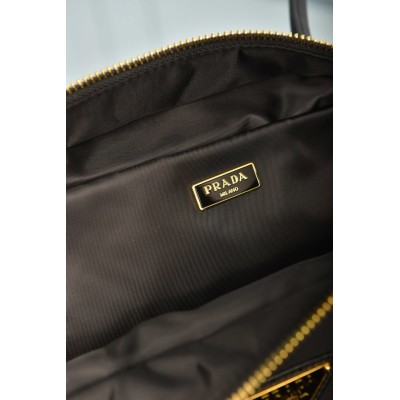 Prada Explore Medium Re-Nylon and Leather Tote Bag