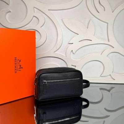 Hermes Travel Pouch with Fingerprint Lock