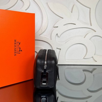 Hermes Travel Pouch with Fingerprint Lock