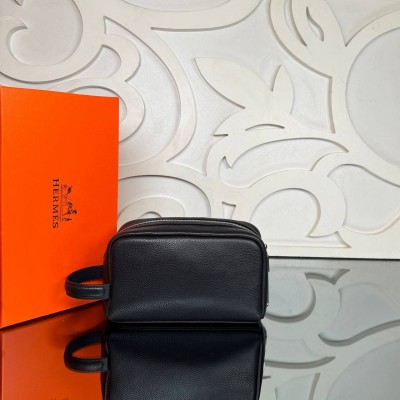 Hermes Travel Pouch with Fingerprint Lock