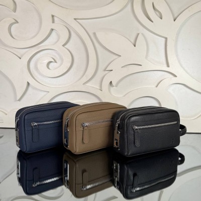 Hermes Travel Pouch with Fingerprint Lock