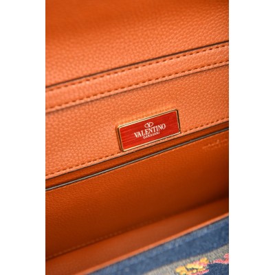 Valentino Garavani Loco Bag with Floral Embroidered