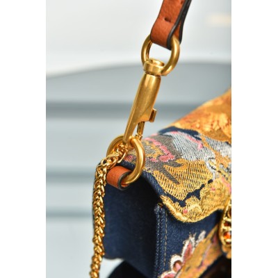 Valentino Garavani Small Loco Bag with Floral Embroidered