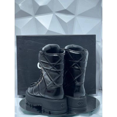 Chanel Leather Boots
