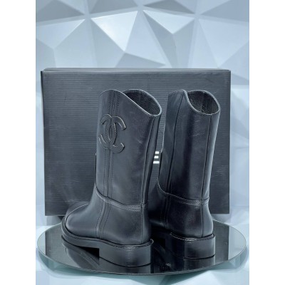 Chanel Leather Boots