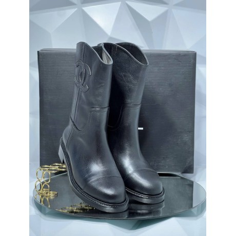 Chanel Leather Boots
