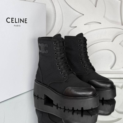 Celine Bulky Laced Up Bot