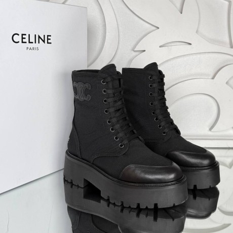 Celine Bulky Laced Up Bot
