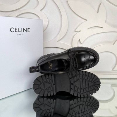 Celine Triomphe Leather Derbies
